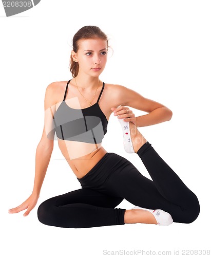 Image of flexible athletic woman
