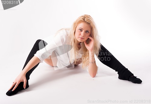 Image of flexible athletic woman