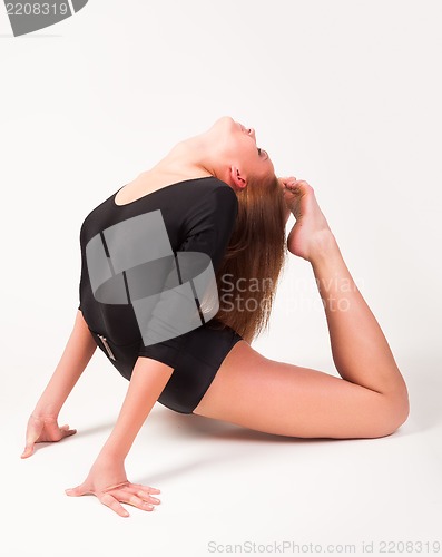 Image of flexible athletic woman