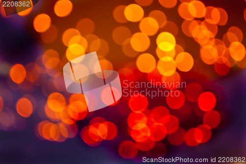 Image of Red and Orange Bokeh