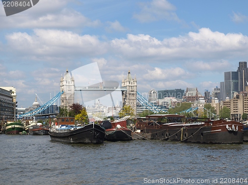 Image of River Thames and Tower Bridge, London