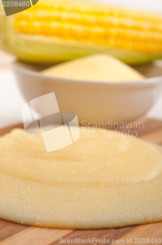 Image of polenta corn maize flour cream