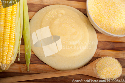 Image of polenta corn maize flour cream