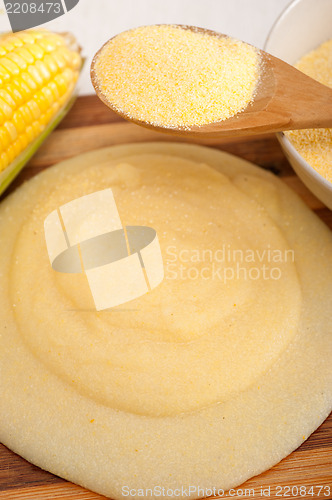 Image of polenta corn maize flour cream