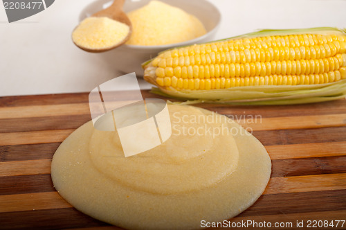 Image of polenta corn maize flour cream