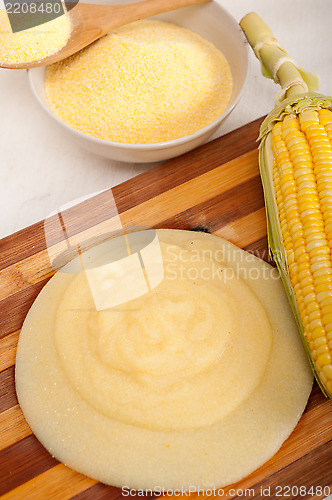 Image of polenta corn maize flour cream