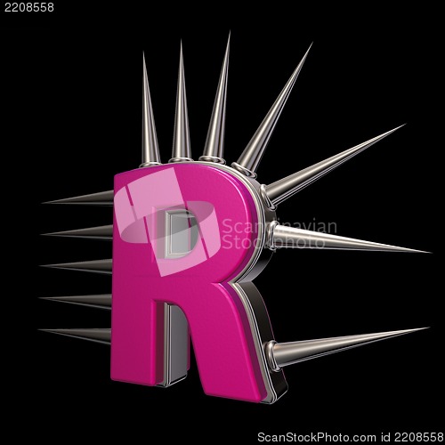 Image of prickles letter r