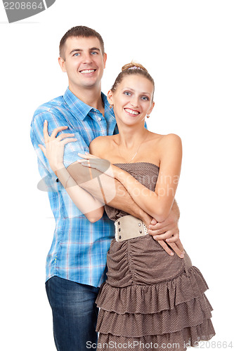 Image of Attractive couple being playful