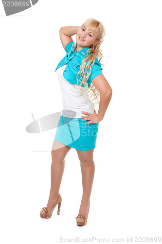 Image of Blond girl in full growth