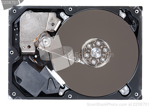 Image of Hard disk drive HDD isolated on white background