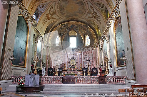 Image of Scene inside church