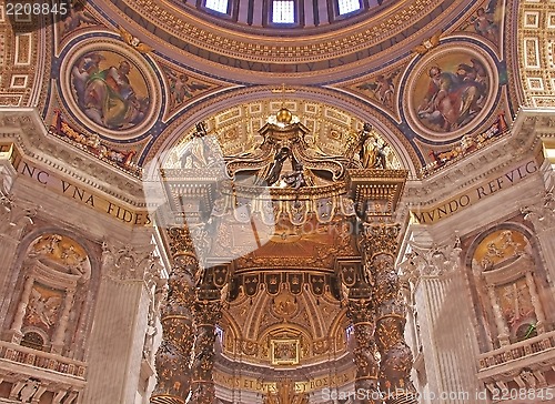 Image of Saint Peter's Baldachin by Bernini