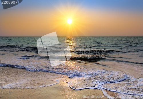 Image of sunset over sea
