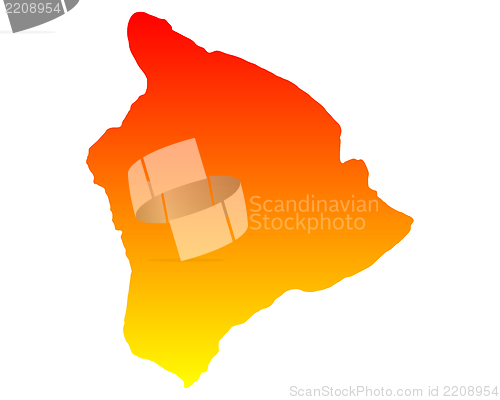 Image of Map of Hawaii