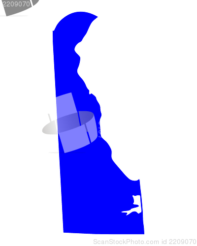 Image of Map of Delaware