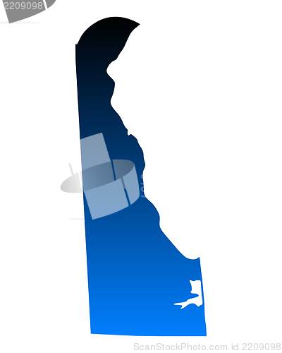Image of Map of Delaware