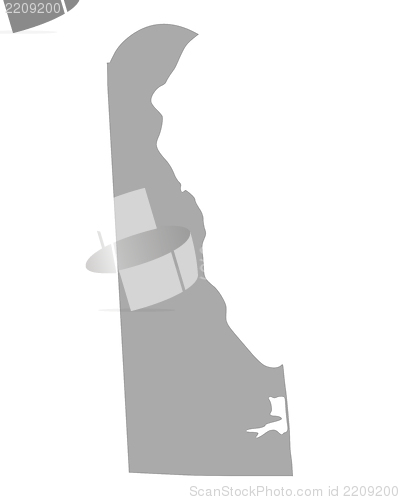 Image of Map of Delaware