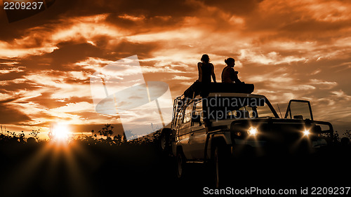 Image of adventure sunset