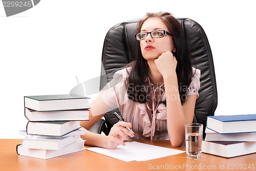 Image of portrait of young businesswoman