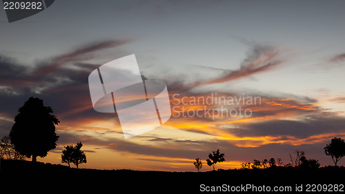 Image of sunset sky