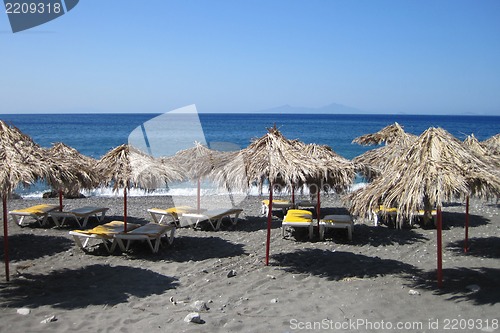 Image of Greece sea in the hot summer