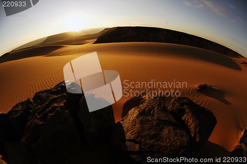 Image of Sunrise on top of the Gilf Kebir