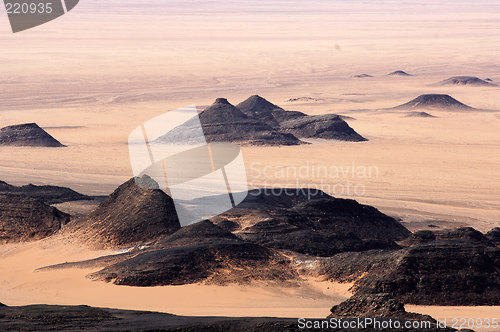 Image of View from the Gilf Kebir-Plateau to Libya