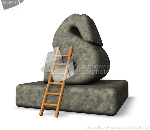 Image of stone letter s
