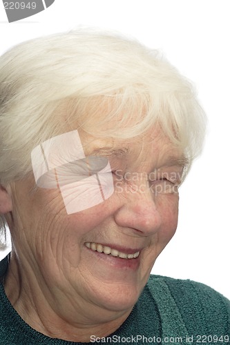 Image of Old woman laughing