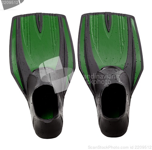 Image of Green swim fins