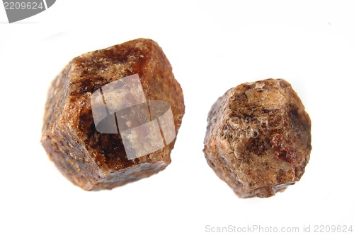 Image of natural pyrope garnet minerals (gems)