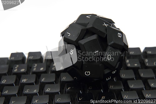 Image of keyboard sphere as new input device for your computer