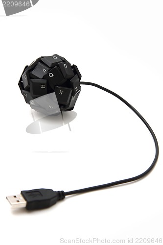Image of keyboard sphere as new input device for your computer
