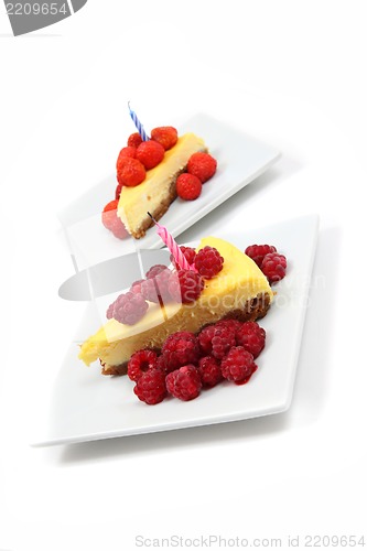 Image of fresh cheesecake 