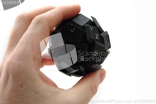 Image of keyboard sphere as new input device for your computer
