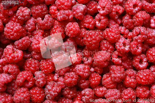 Image of raspberries background