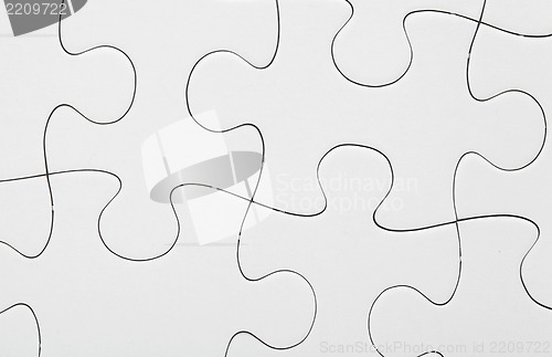 Image of White jigsaw puzzle