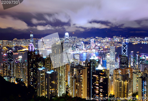 Image of Hong Kong Skyline at night