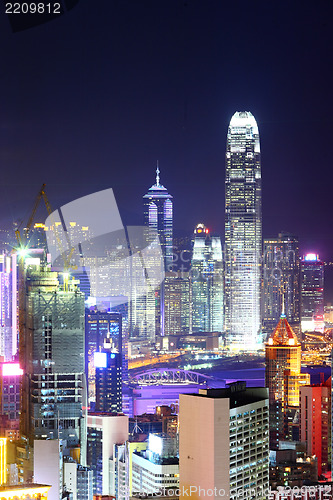 Image of Hong Kong city night