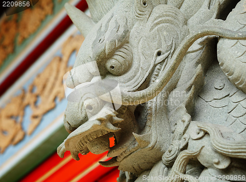 Image of chinese dragon statue