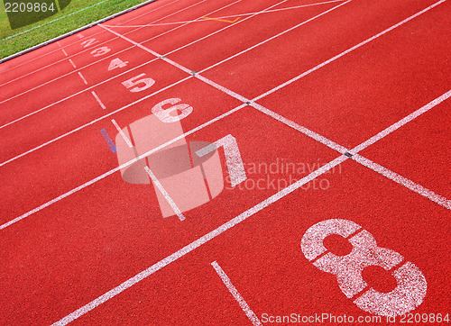 Image of sport running track