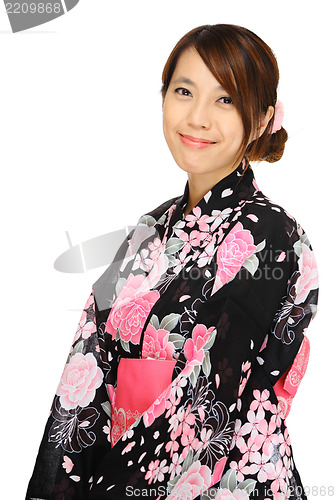 Image of Japanese kimono woman