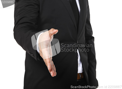 Image of business man hand shake