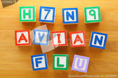 Image of H7N9 bird flu toy block