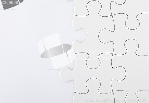 Image of White jigsaw puzzle