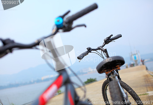 Image of bicycle close up