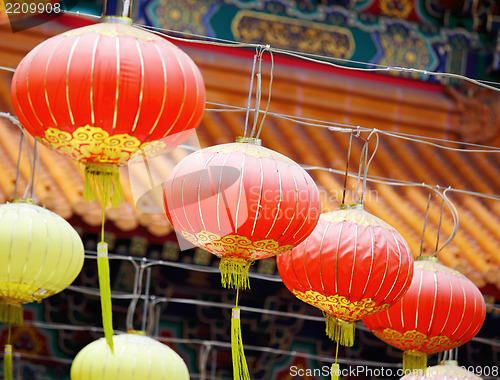 Image of Rows Of Chinese Lantern