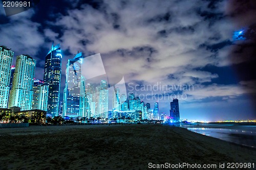 Image of Dubai Marina cityscape, UAE
