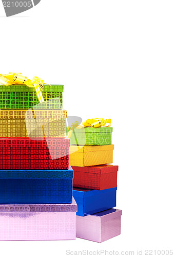 Image of Colour gift boxes