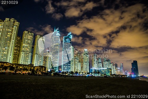 Image of Dubai Marina cityscape, UAE